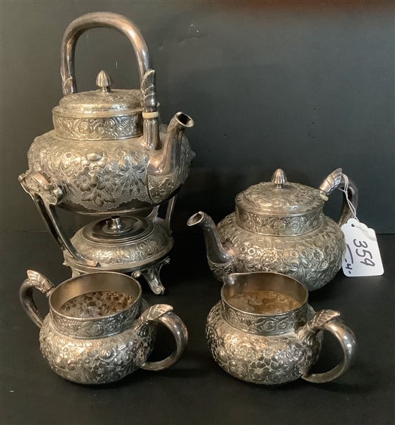 4 Pc Gorham Silver Soldered Tea Set (1 of 2)
