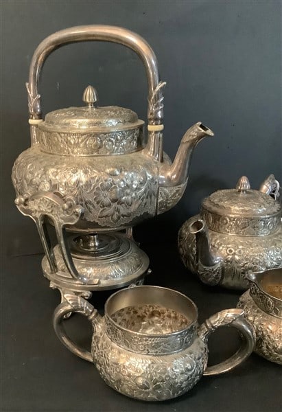 4 Pc Gorham Silver Soldered Tea Set - 2