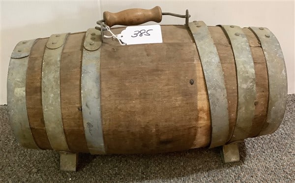 Antique Captain's Wooden Water Keg: Antique Captain's Wooden Water Keg
