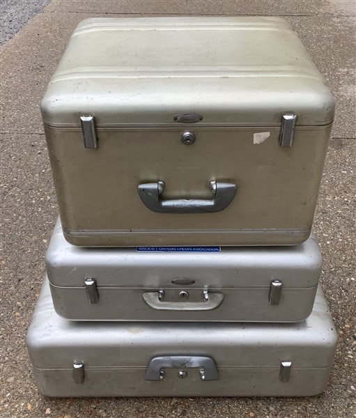 3 Retro Halliburton Suitcases: 3 Retro Halliburton Suitcases