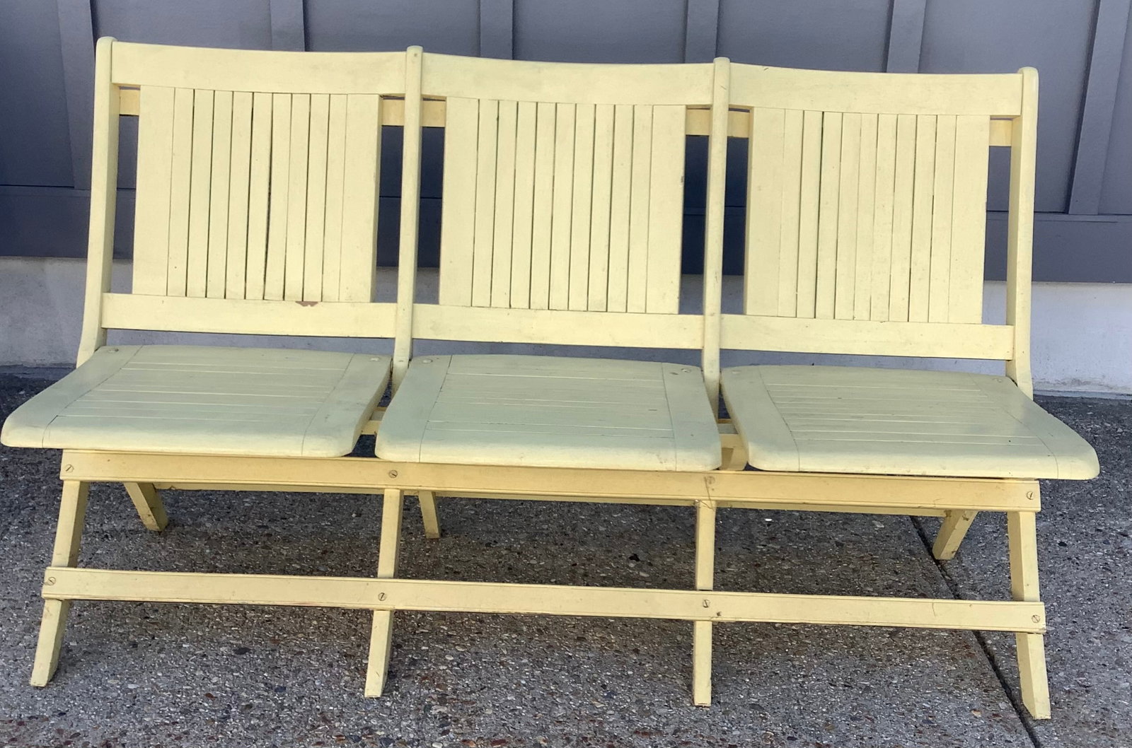 Three Seat Foldable Outdoor Bench (1 of 2)