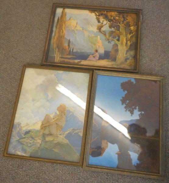 3 Maxfield Parrish Vintage Prints: 3 Maxfield Parrish Vintage Prints