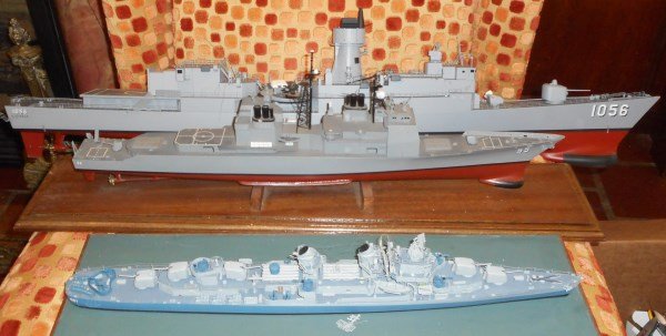 3 Pc Ship Model Lot (1 of 1)