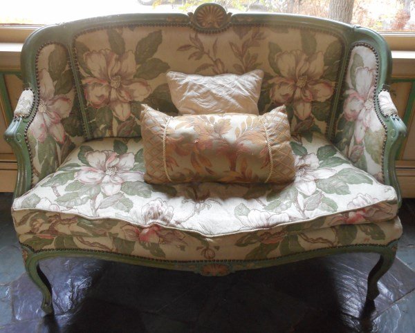 Upholstered Settee: Upholstered Settee