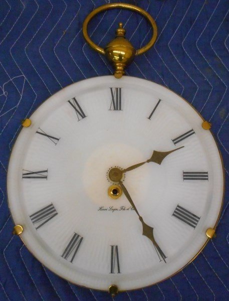 French Alabaster and Brass Clock signed Henri Lagin (1 of 1)