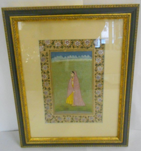Small Framed Indian Watercolor (1 of 4)