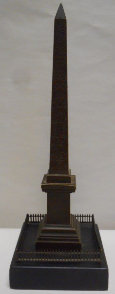 Bronze and Marble Obelisk 11": Bronze and Marble Obelisk 11"