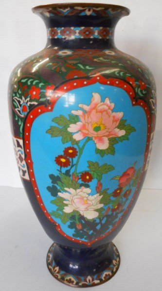 Large Cloisonne Vase 18" (1 of 2)