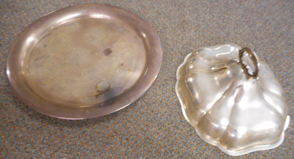 2 Pc. Lot Sterling Gorham Tray - Silver Cover (1 of 1)