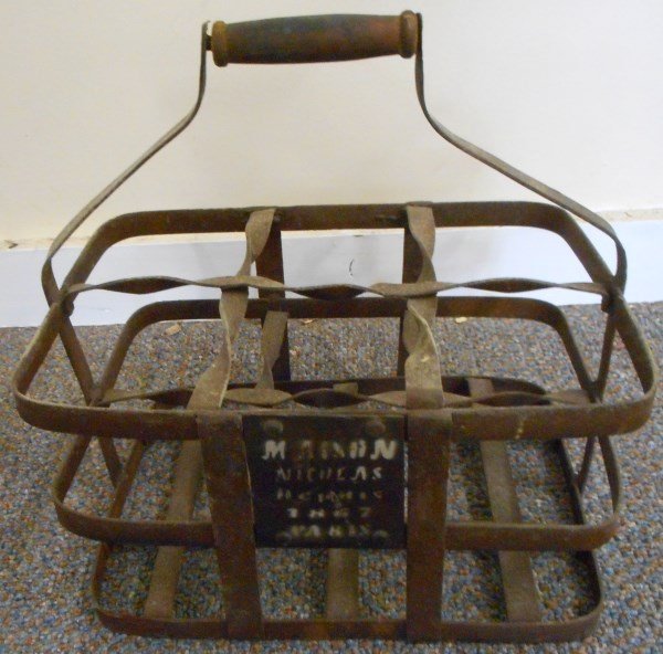 3 Pc. Brass / Copper Lot, Milk Carrier (1 of 3)