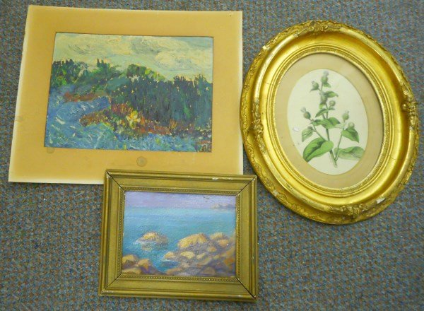 3 Pc. of Artwork, 1 signed Louise Kamp (1 of 1)