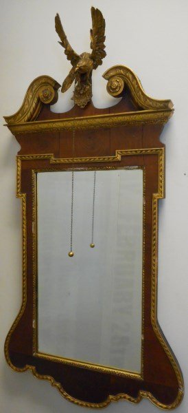 Centennial Mahogany and Gilt Mirror with Eagle (1 of 1)