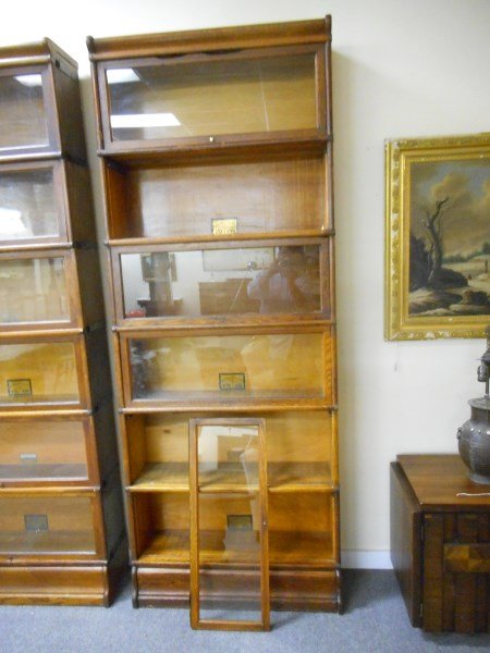 6 Stack Oak Globe Wernicke Barrister Bookcase (1 of 2)