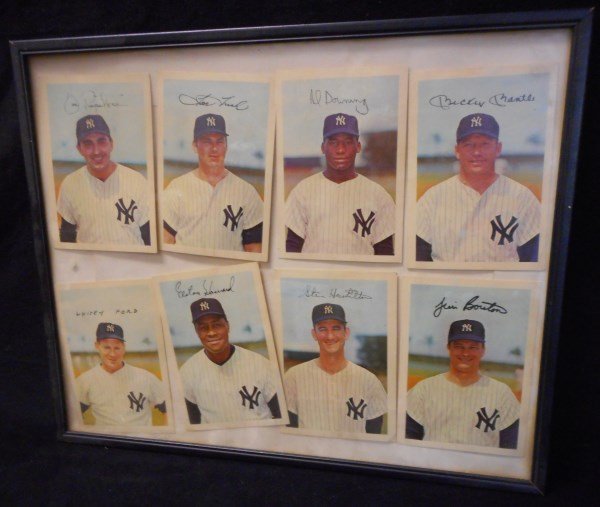 Framed New York Yankees Stadium Cards (1 of 1)