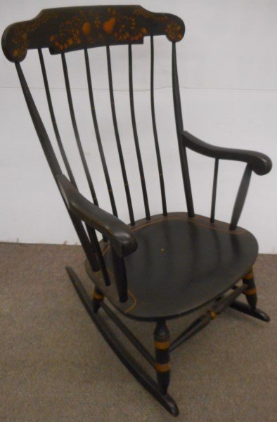 Nichols & Stone Stenciled Rocker (1 of 1)