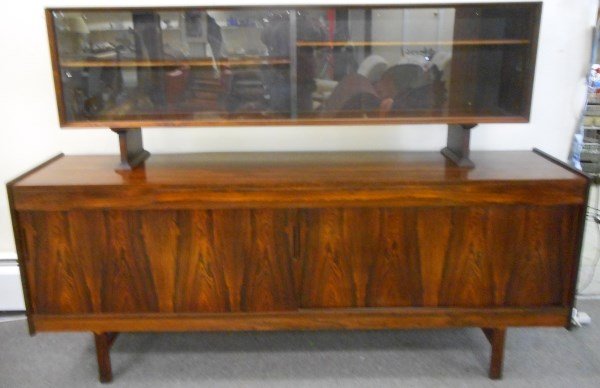 2 Part Modern Rosewood and Maple Sideboard - MUST: 2 Part Modern Rosewood and Maple Sideboard - MUST SEE!!!