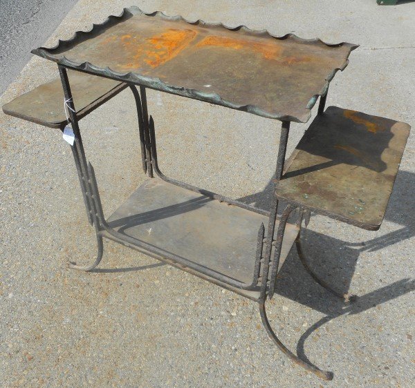 Sweet Little Bronze and Iron Stand (1 of 1)