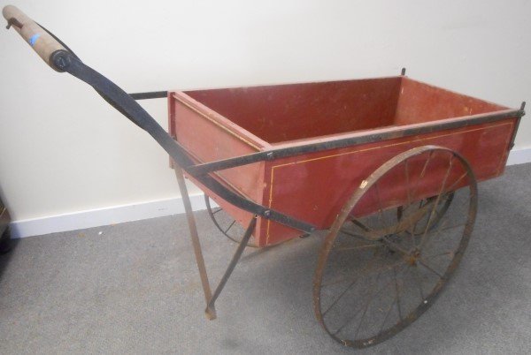 Iron Wheel Painted Cart (1 of 1)