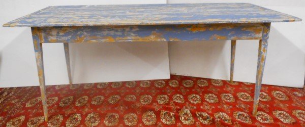 Paint Decorated Shaker Style Farm Table (1 of 1)