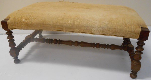 18th Century Walnut French Stool (1 of 1)