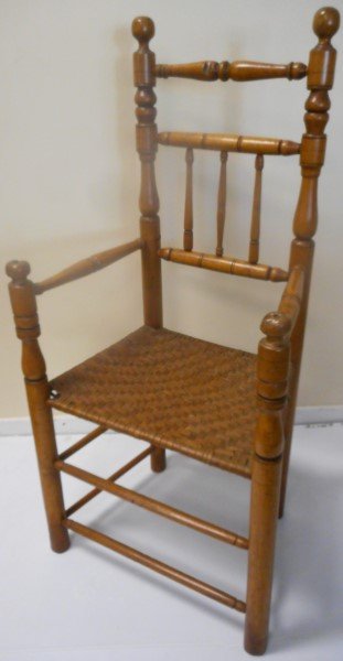 Beautifully Turned Early Arm Chair (1 of 1)
