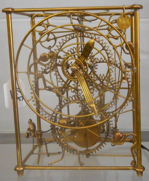 Modern Brass Skeleton Clock (1 of 2)