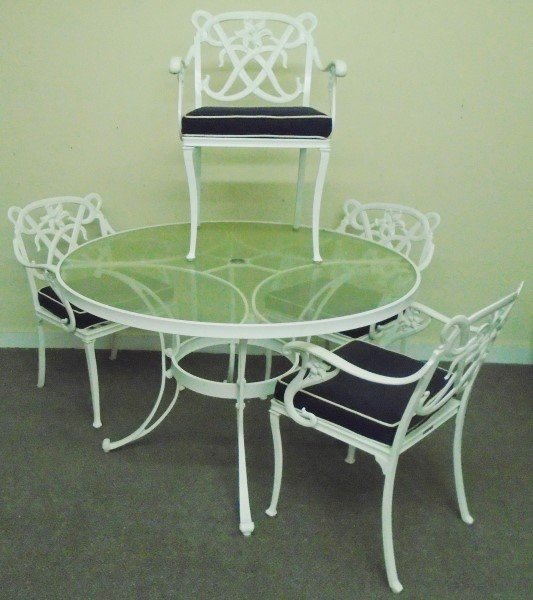 5 Pc. Brown Jordan Table and Chairs (1 of 1)