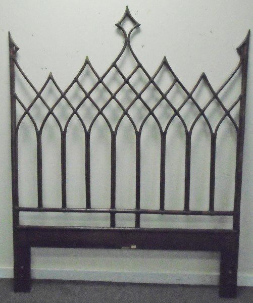 Wicker Headboard Signed Mcguire (1 of 2)
