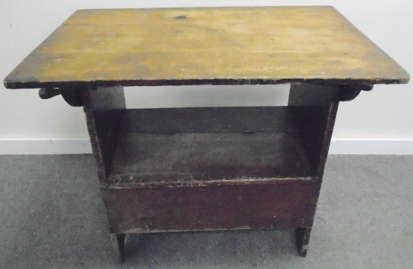 Early Hutch Table in Red Wash (1 of 1)