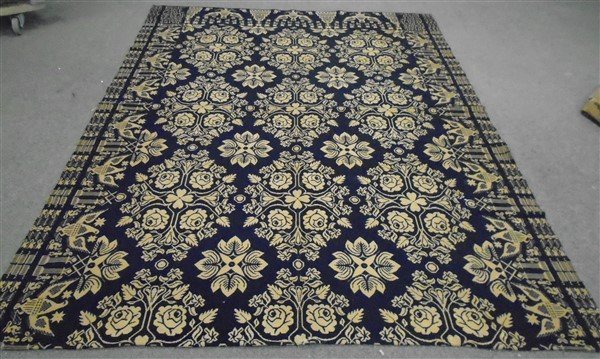 Alphabet Coverlet signed Betsy Gibbs date 1837: Alphabet Coverlet signed Betsy Gibbs date 1837