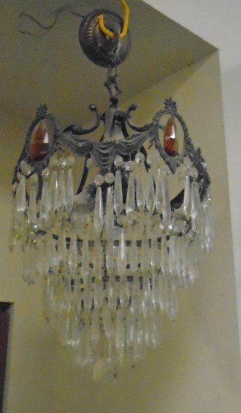 Art Deco Fixture with Prisims: Art Deco Fixture with Prisims