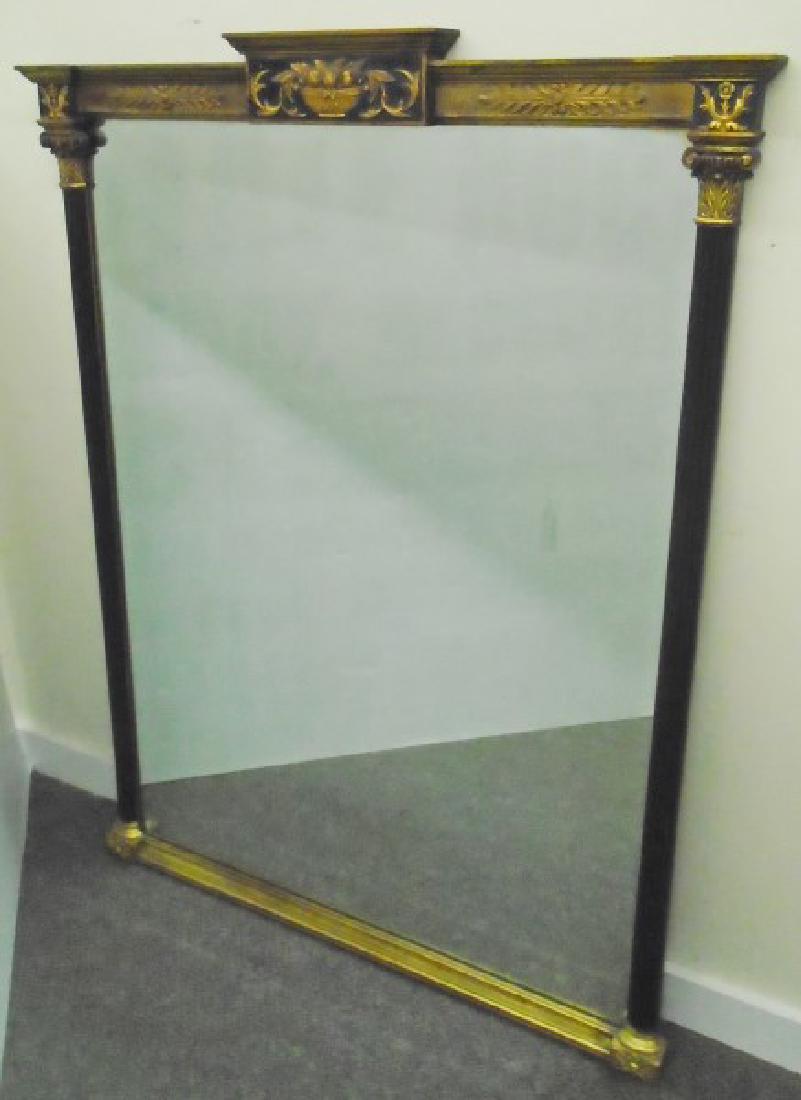 Classical Guild & Ebony Over Mantle Mirror: Classical Guild & Ebony Over Mantle Mirror
