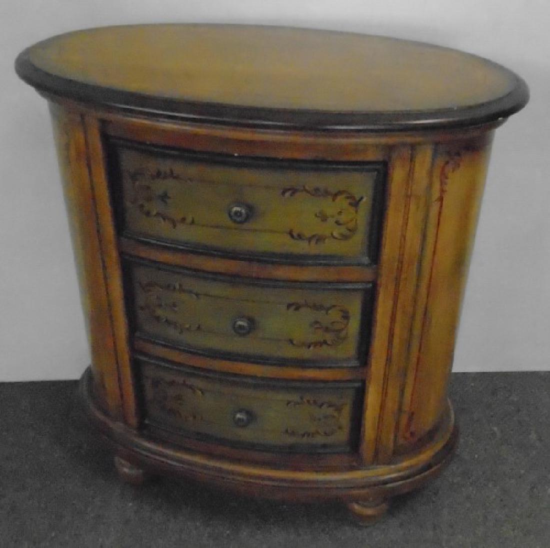 Oval 3 Drawer Cabinet: Oval 3 Drawer Cabinet