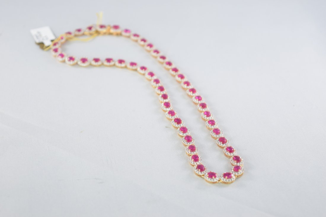 Ruby Silver Necklace (1 of 2)