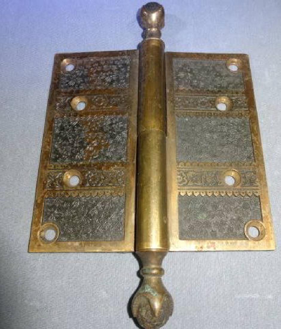 Bronze Hinge with Claw & Ball Finials (1 of 1)