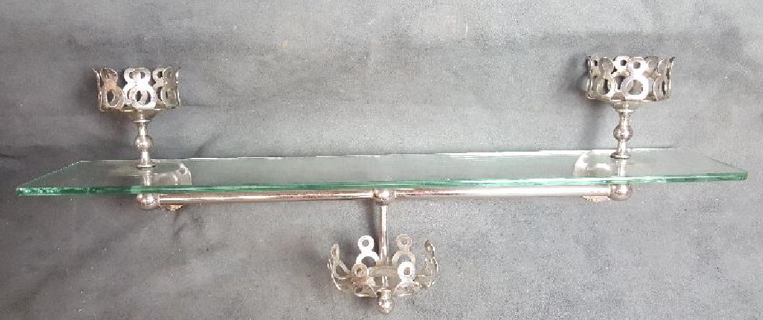 Rare Combo Bath Shelf C 1900 by Brasscrafters (1 of 5)