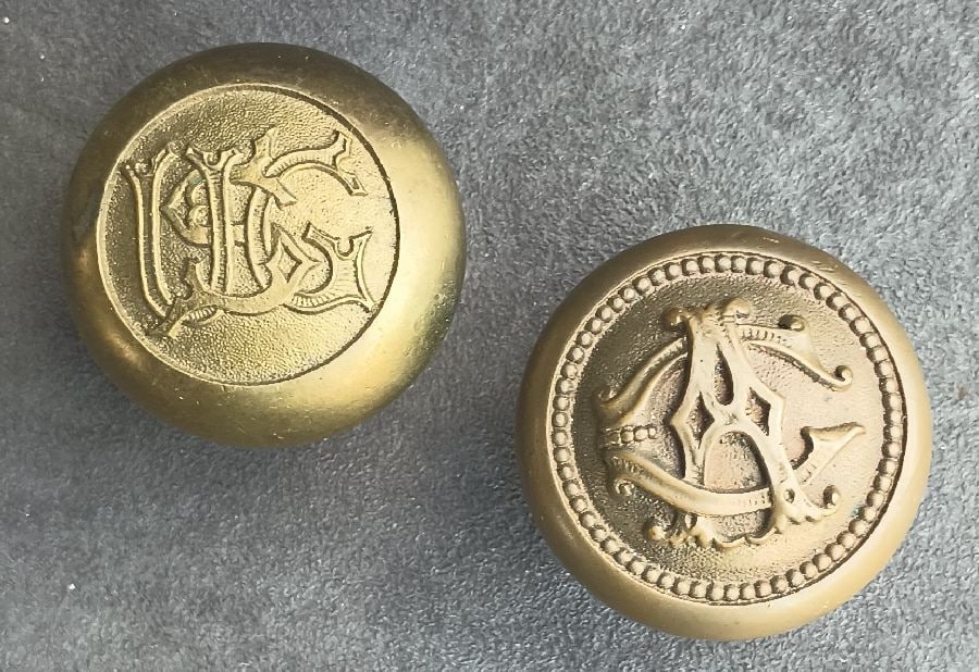 Two Monogrammed Passage Knobs (1 of 4)