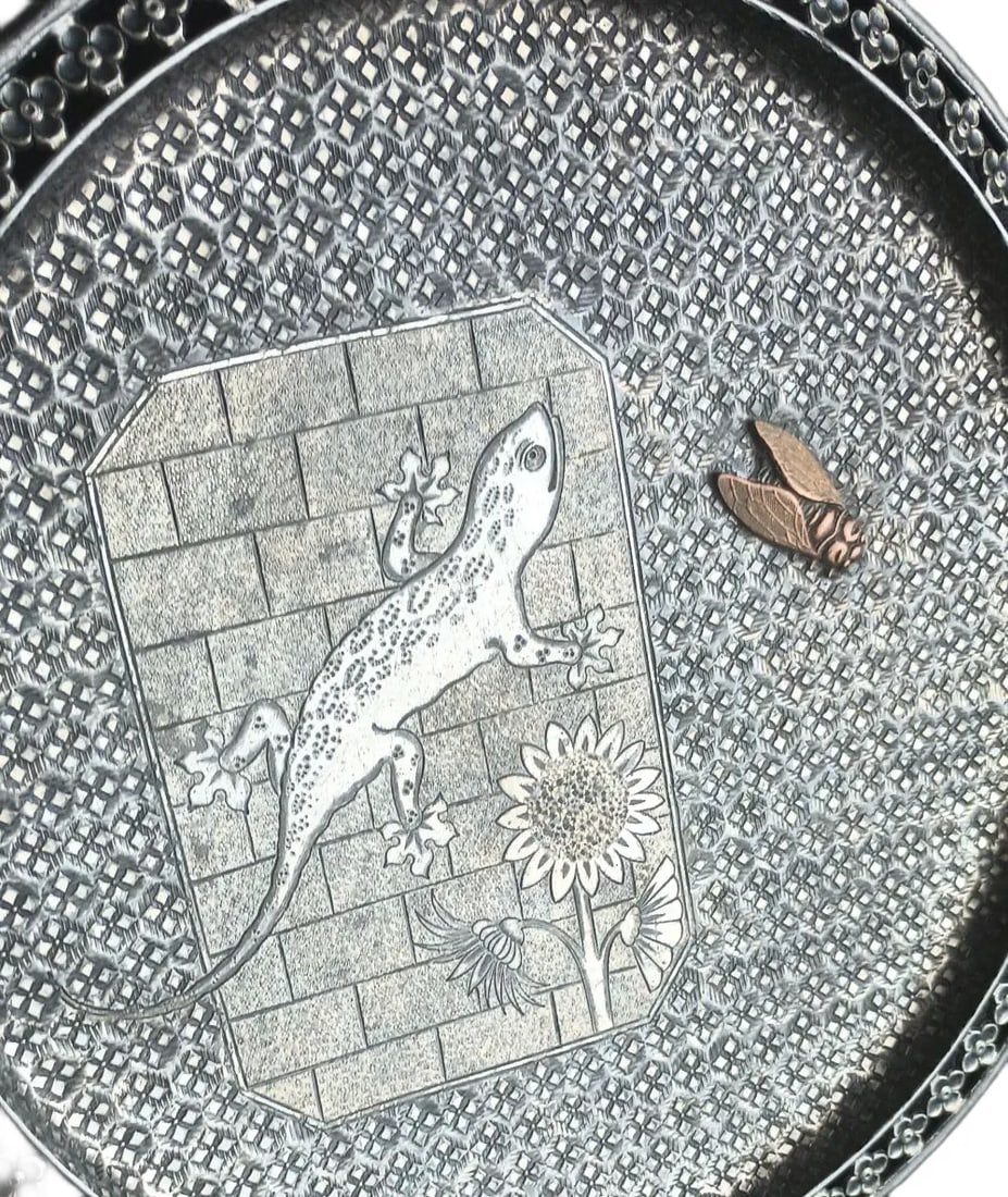 Footed Silver Plate Tray (1 of 6)