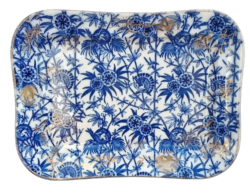 Blue, White & Gold Platter (1 of 6)