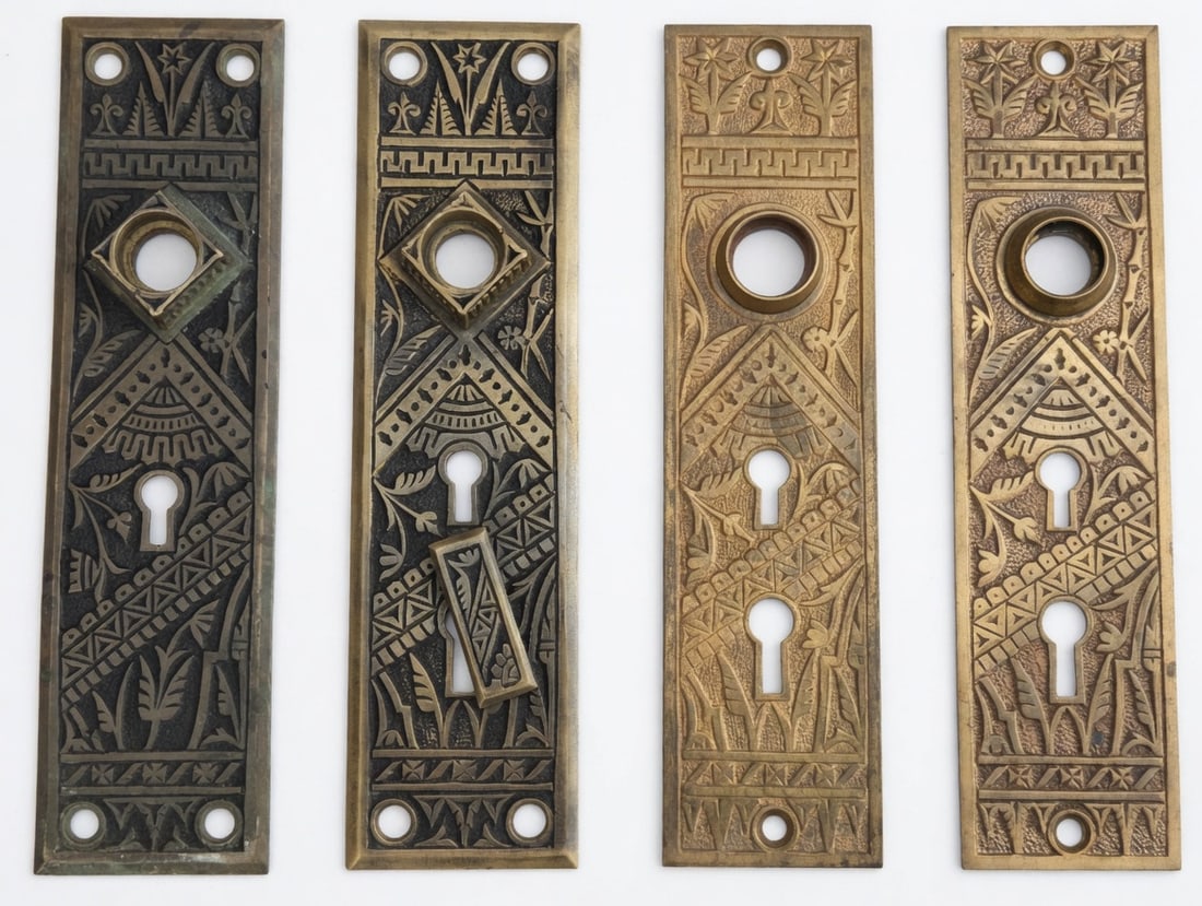 4 Oriental Door Plates