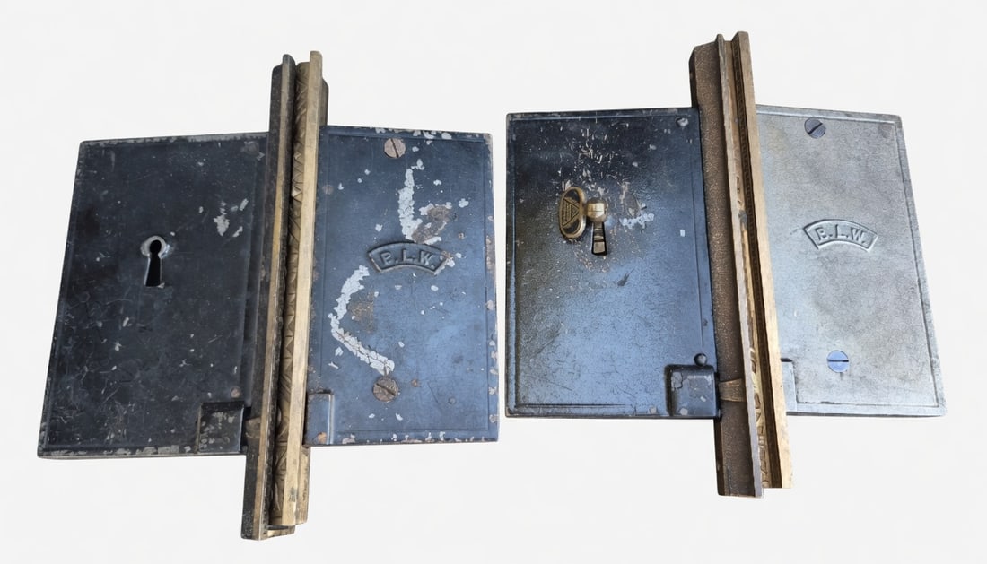 2 Pair of Pocket Door Locks - 3