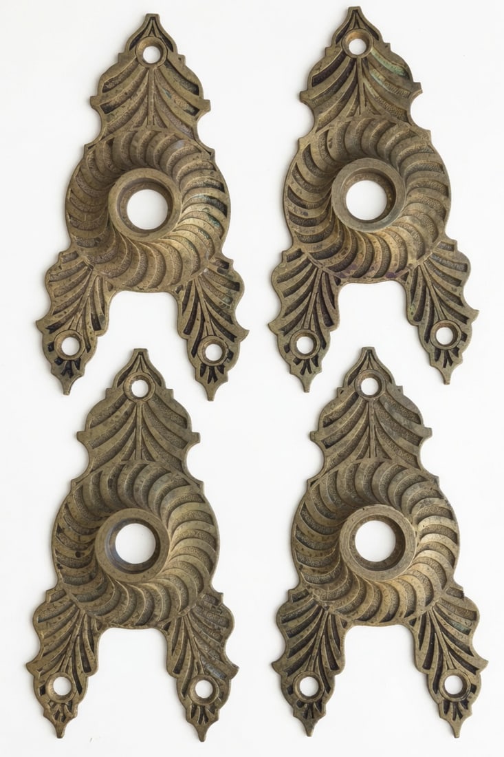Four Fine Triangle Plates - 2