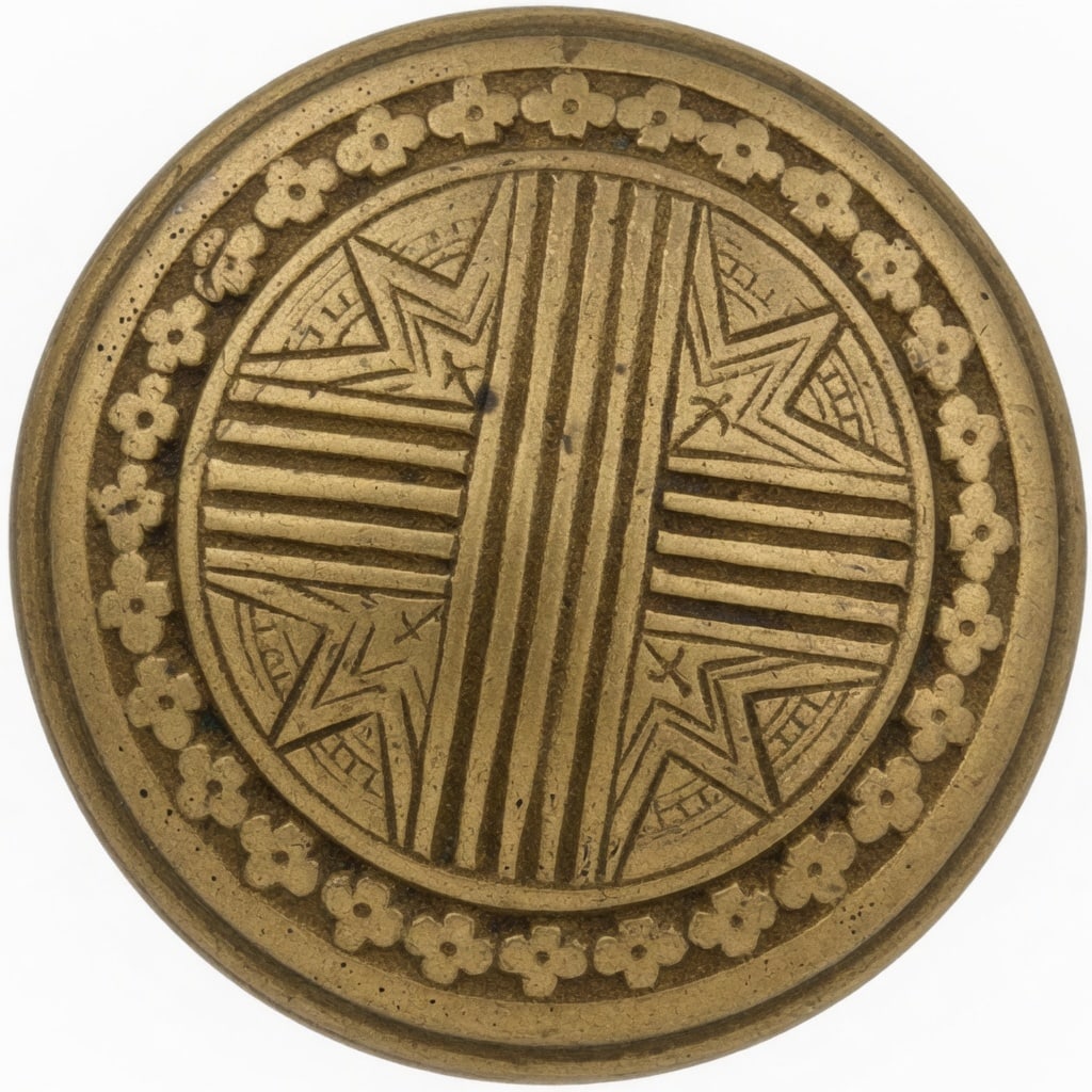 Who But P.F. Corbin?: Fine bronze passage knob from Corbin c. 1880s...drum form and with a recessed & decorated finger band...emphatic design...nice as found