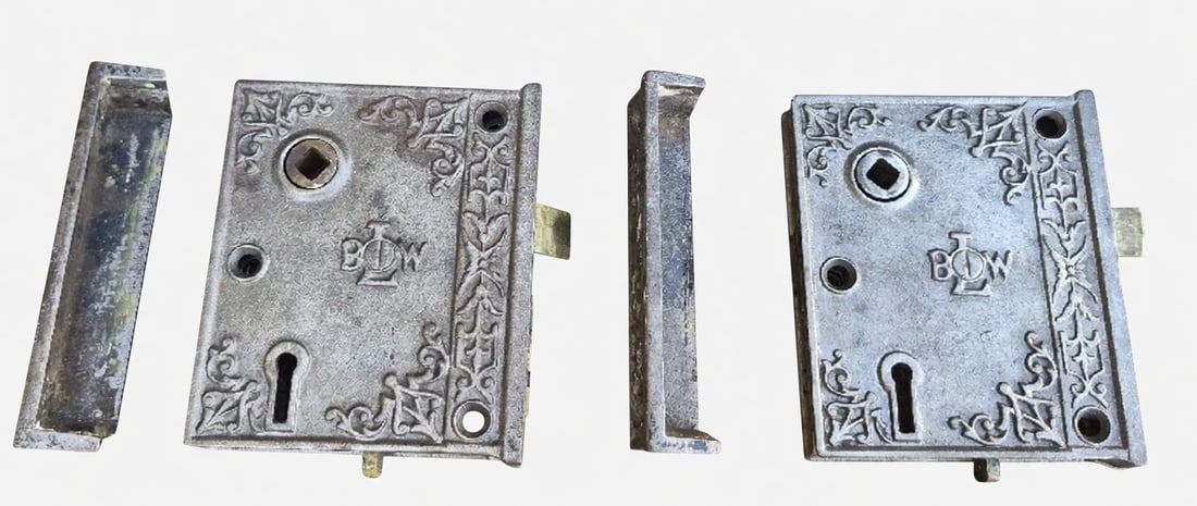 Two Rim Locks With Keepers - 2