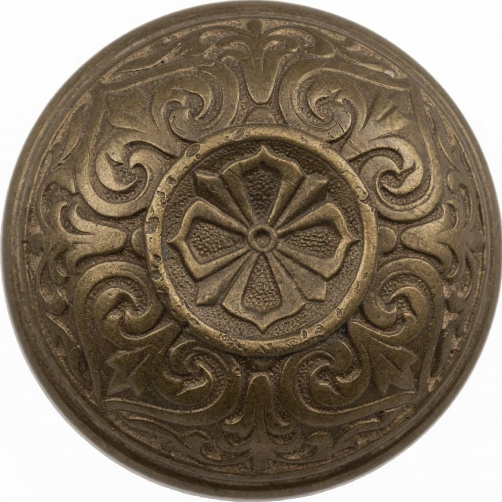 MCCC: Compression cast bronze passage knob from MCCC c. 1870...one of the original designs that started it all...collector quality...
