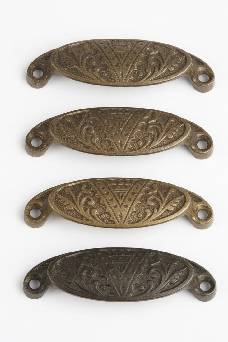Cast Iron Bin Pulls - 3