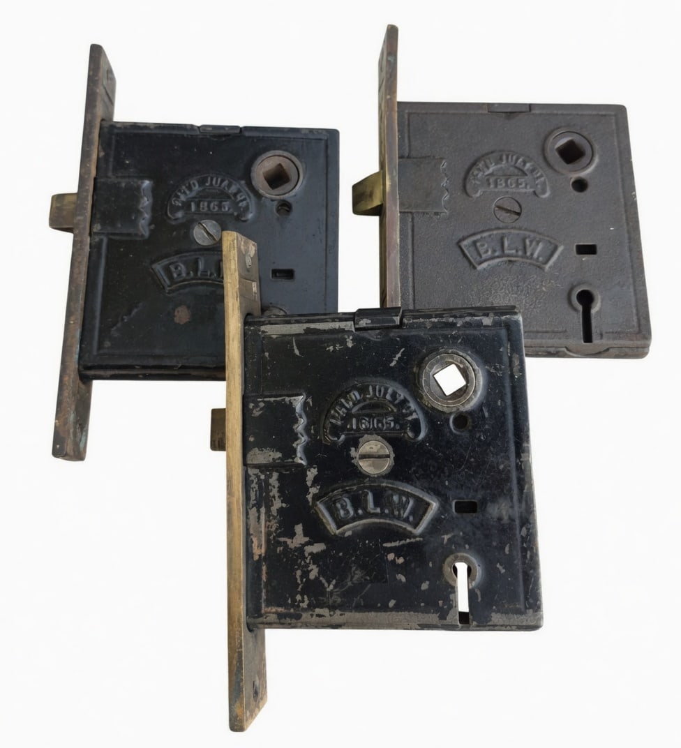 Three Branford Mortise Locks - 3