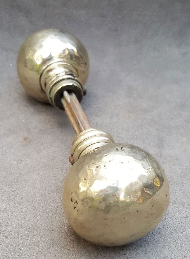 Pair of Monel Metal Passage Knobs (1 of 4)