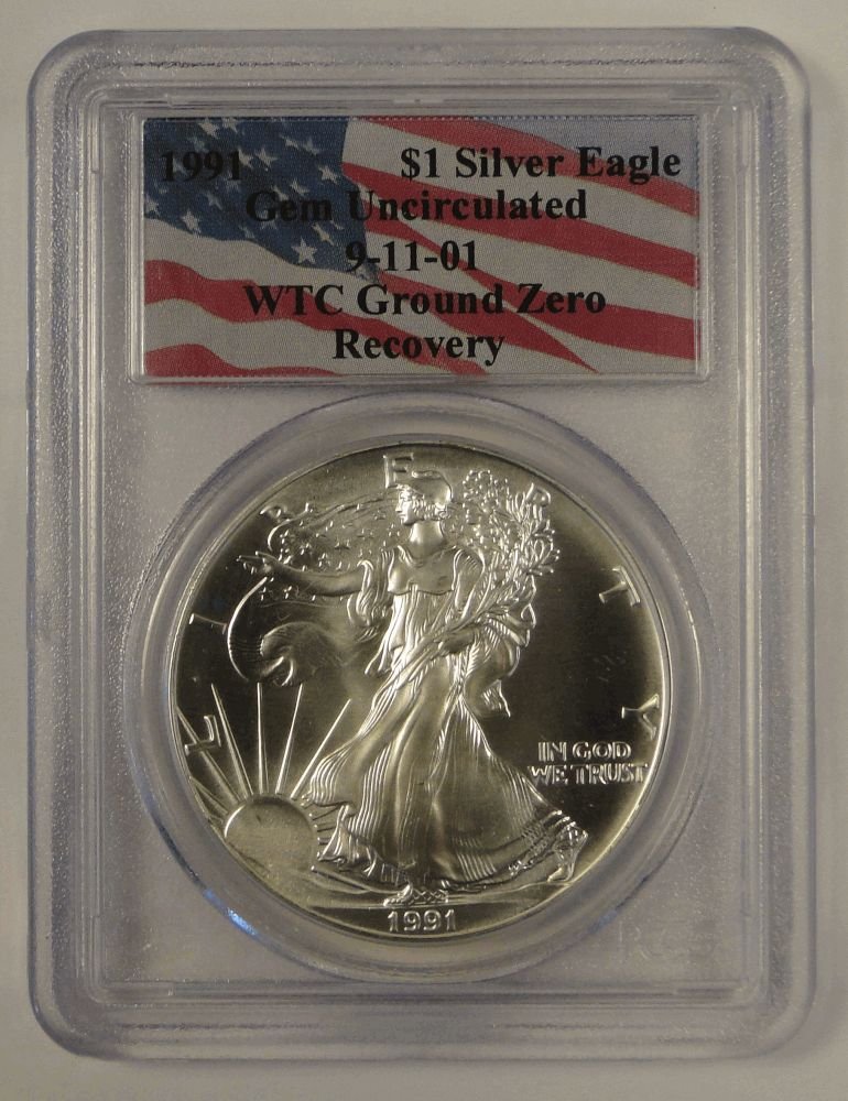 1991 WTC Ground Zero Recovery - 1oz. American Silver Ea (1 of 4)