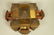 Fancy TRAMP ART Sewing Box. Three drawers. Inlaid - 2